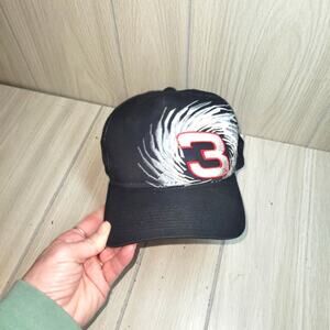 Vtg Dale Earnhardt Sr #3 Intimidator Embroidered Snap Back Hat Nascar Racing